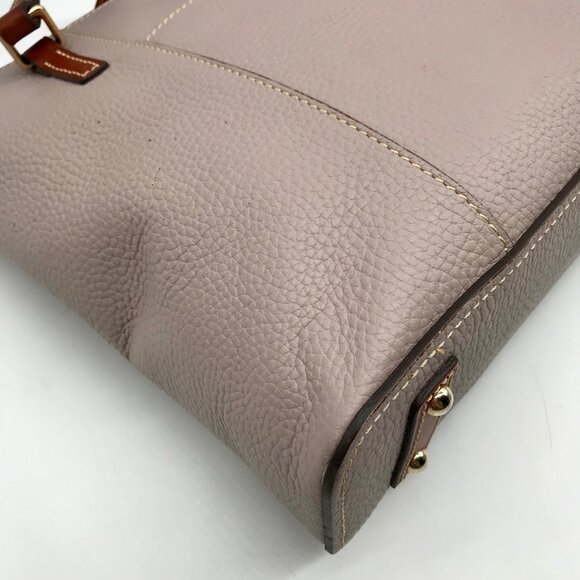Dooney & Bourke Gray Pebbled Grain Lexington Shopper Tote - Picture 9 of 12